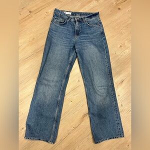 Zara High Rise Straight Leg Jean - Size 6